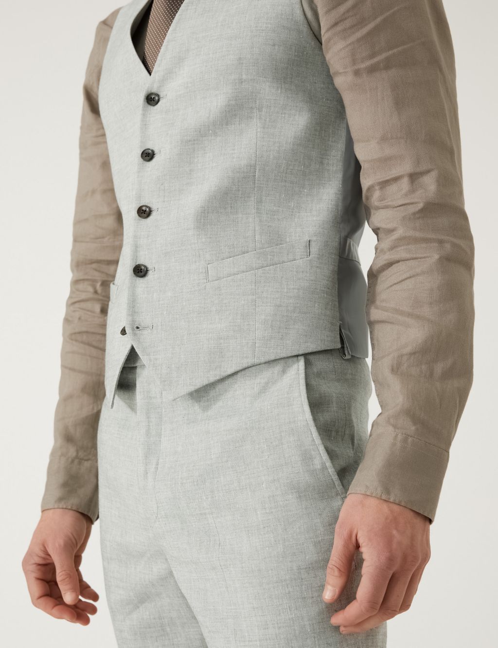 Slim Fit Italian Linen Miracle™ Suit image 4