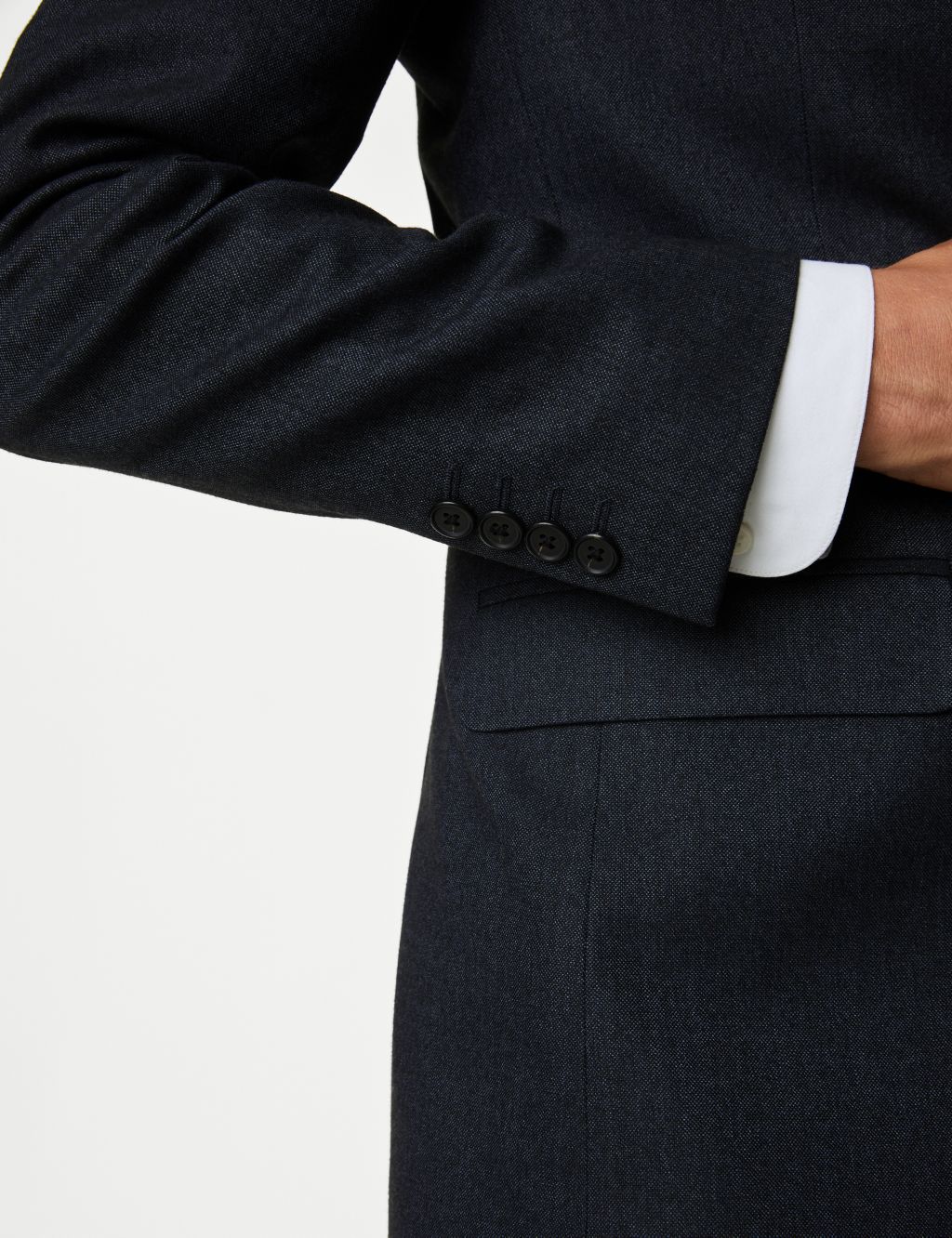 Slim Fit Stretch Textured Suit image 7
