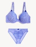 Linea Lace Wired Plunge Bra Set A-E