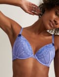 Linea Lace Wired Plunge Bra Set A-E