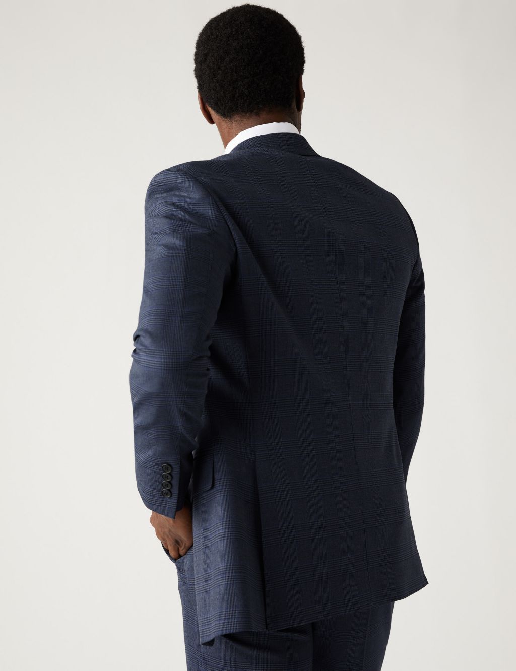 Regular Fit Prince of Wales Check Suit image 3