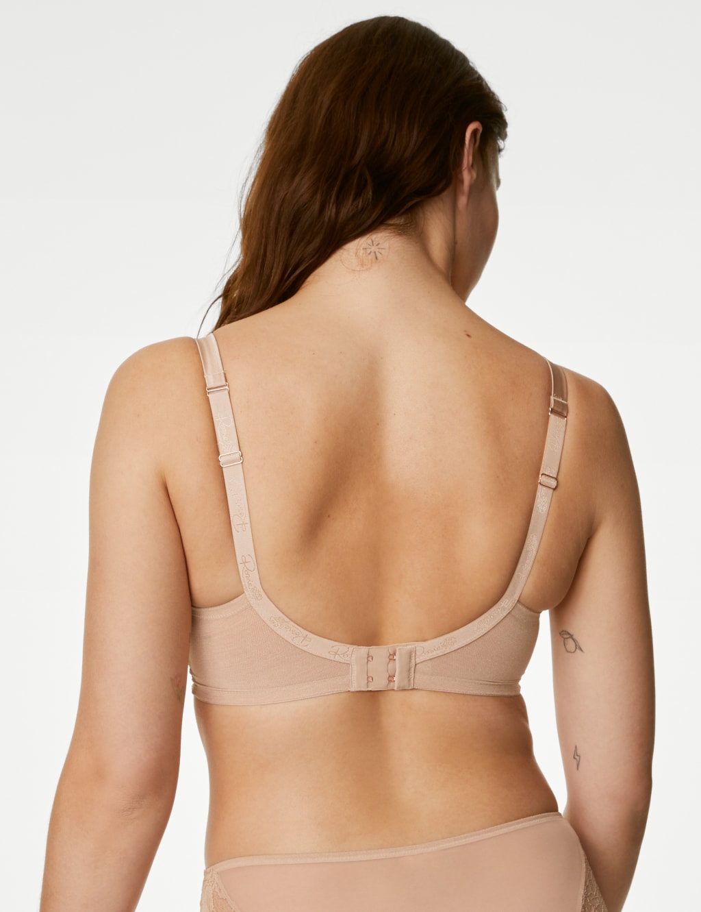Silk Blend & Lace Wired Balcony Bra Set F-H image 4