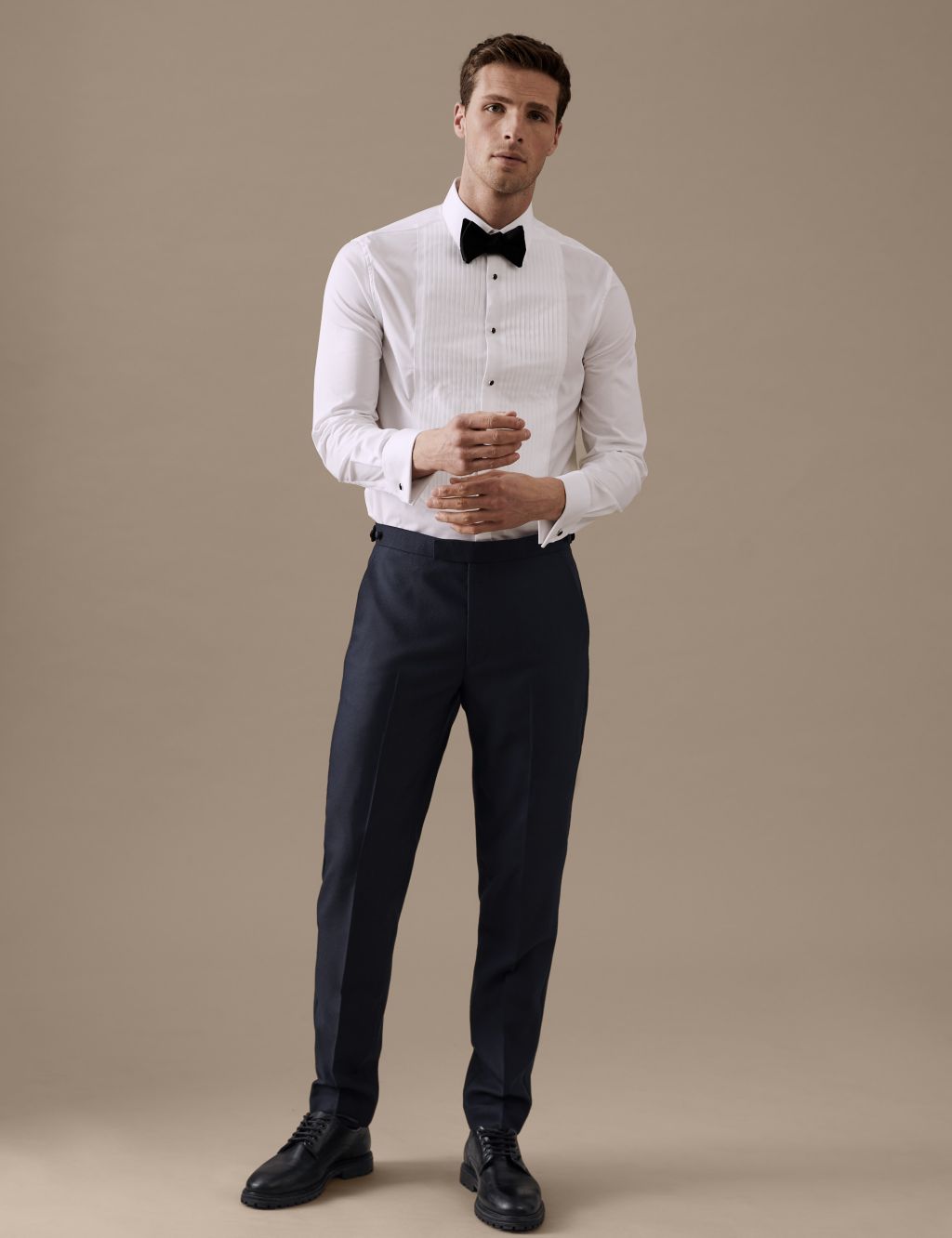 Tailored Fit Pure Wool Jacquard Tuxedo image 6
