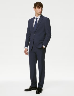 Regular Fit Striped Stretch Suit | M&S