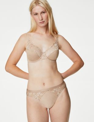 Wild Blooms Wired Full Cup Bra Set A-E - QA