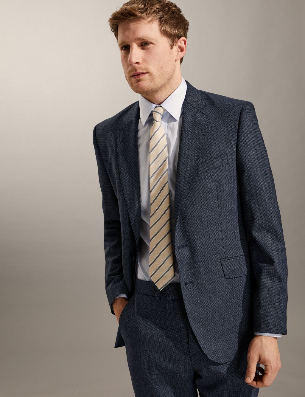 Tailored Fit Bi-Stretch Puppytooth Suit image 2