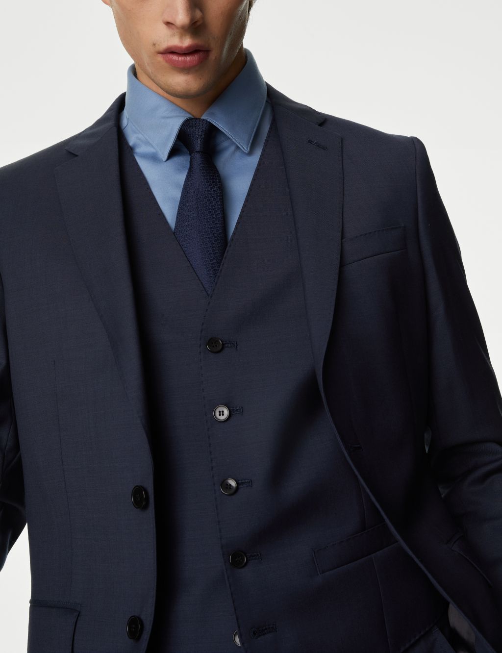 Tailored Fit Pure Wool Twill Suit image 7