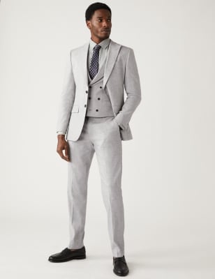 Tailored Fit Italian Linen Miracle™ Suit | M&S CA