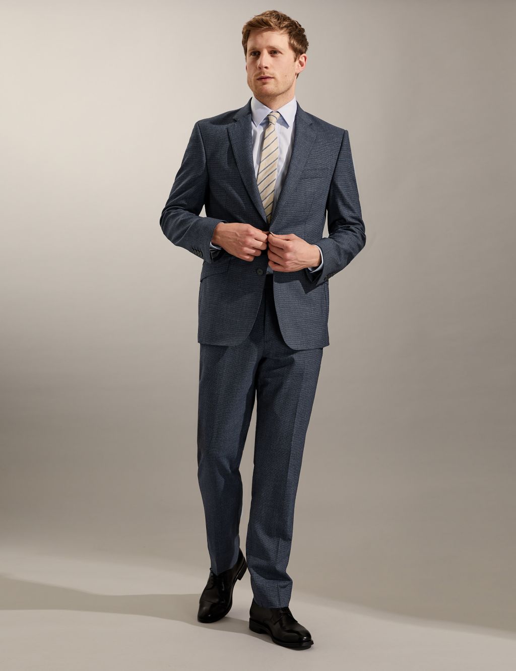 Tailored Fit Bi-Stretch Puppytooth Suit image 1