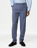 Tailored Fit Italian Linen Miracle™ Double Breasted Suit