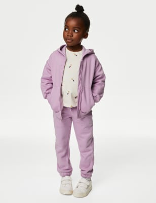  New Balance Girls' Jogger Set - 2 Piece Fleece Hoodie and  Joggers Kids Clothing Set (5-16), Size 7-8, Lilac : Clothing, Shoes &  Jewelry