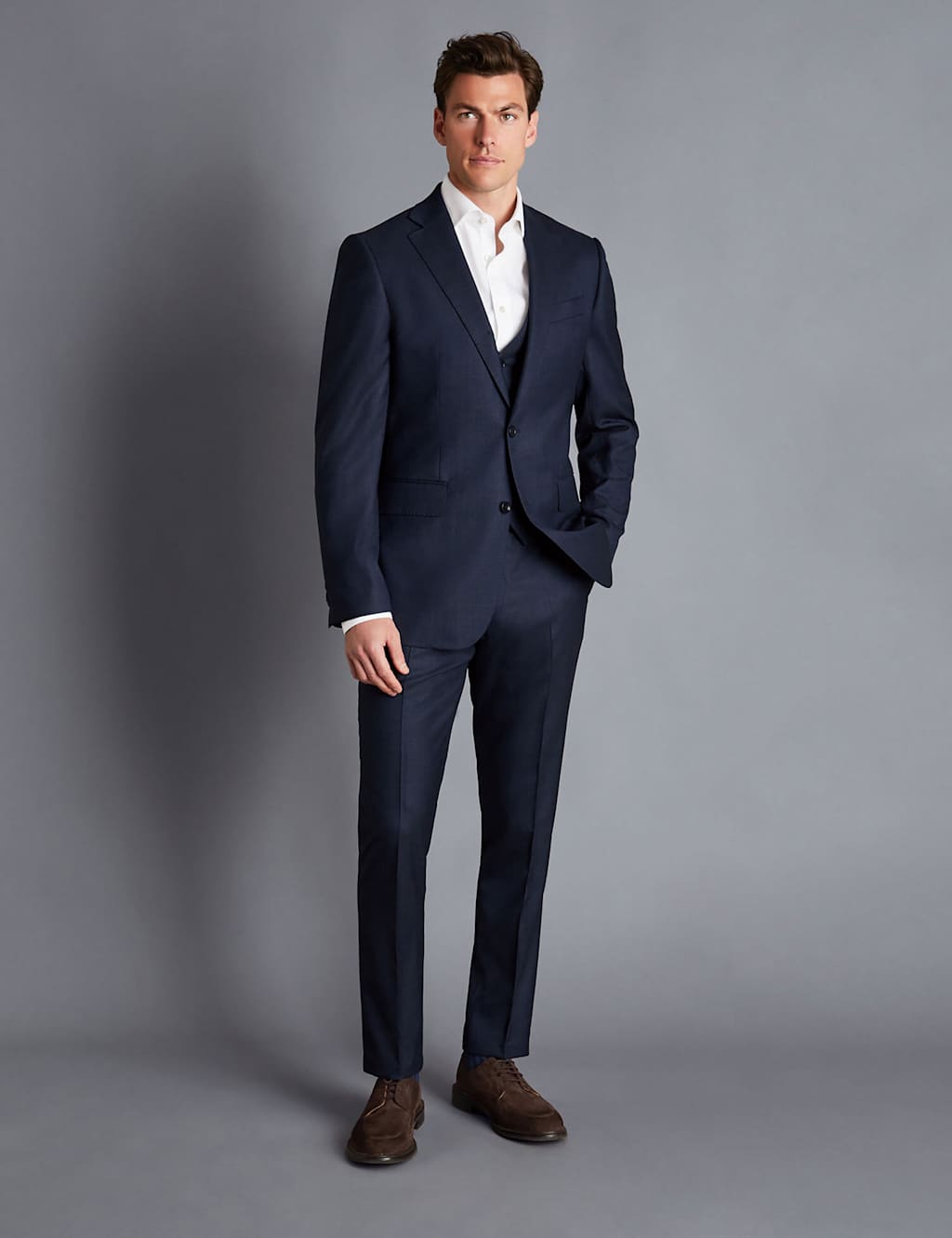 Slim Fit Super 120s Wool Suit image 1