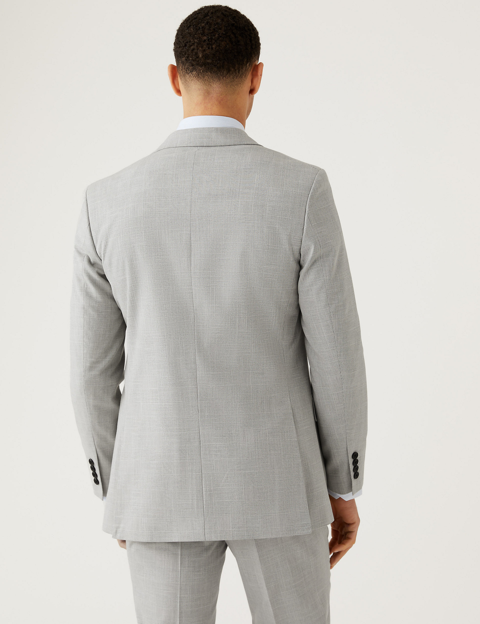 Slim Fit Prince Of Wales Check Suit