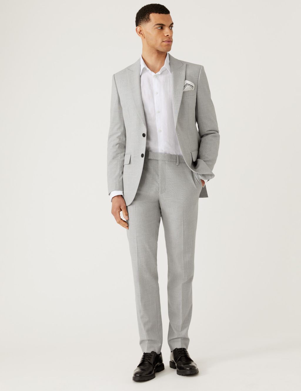 Slim Fit Prince Of Wales Check Suit image 6
