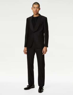 Regular Fit British Pure Wool Tuxedo Suit