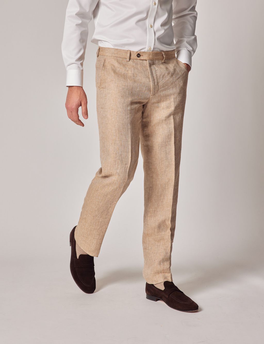Tailored Fit Pure Linen Suit image 4