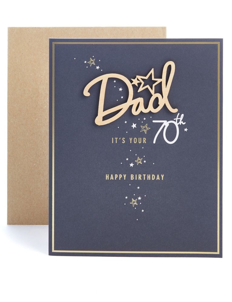 Dad 70th Birthday Card 1 of 3