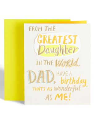 Dad from Daughter Birthday Card Image 1 of 2