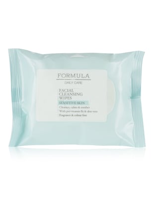 Daily Care Facial Cleansing Wipes for Sensitive Skin Formula M&S