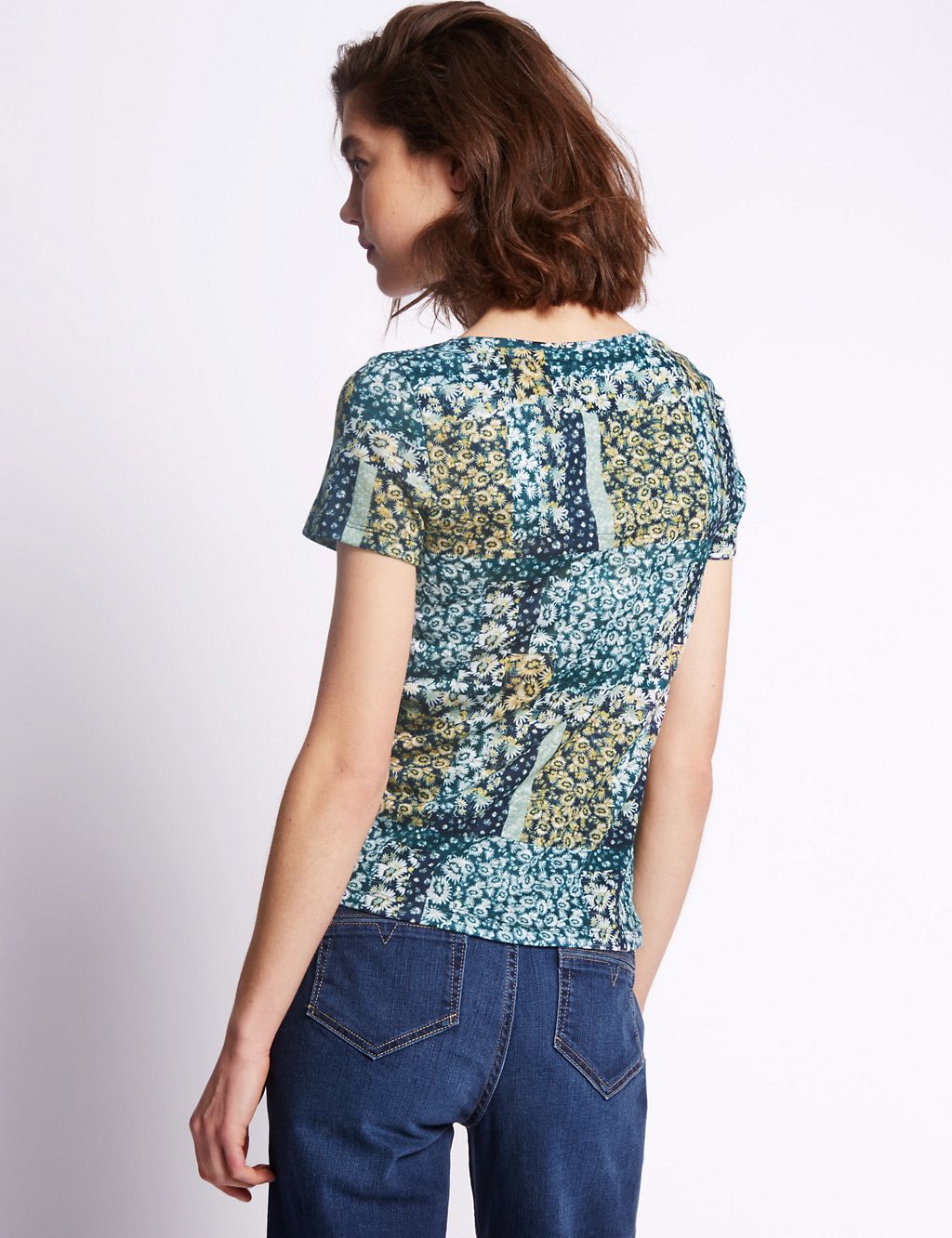 Daisy Patch Print Top 2 of 3