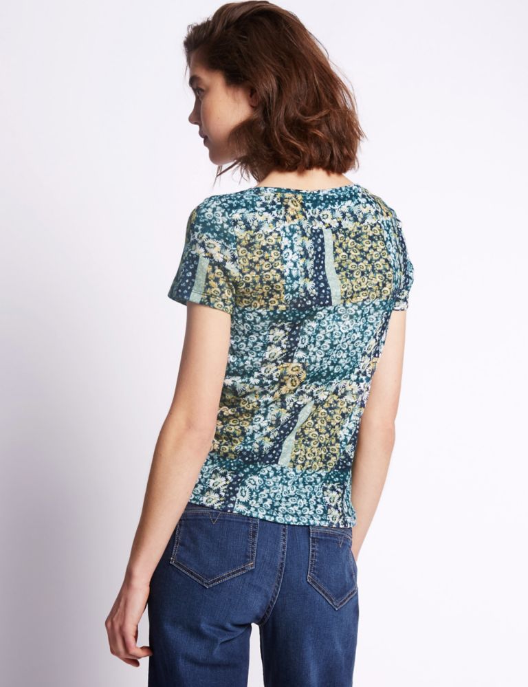 Daisy Patch Print Top 3 of 3