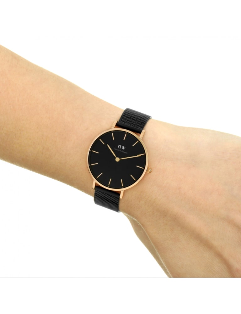 Daniel wellington top petite ashfield black