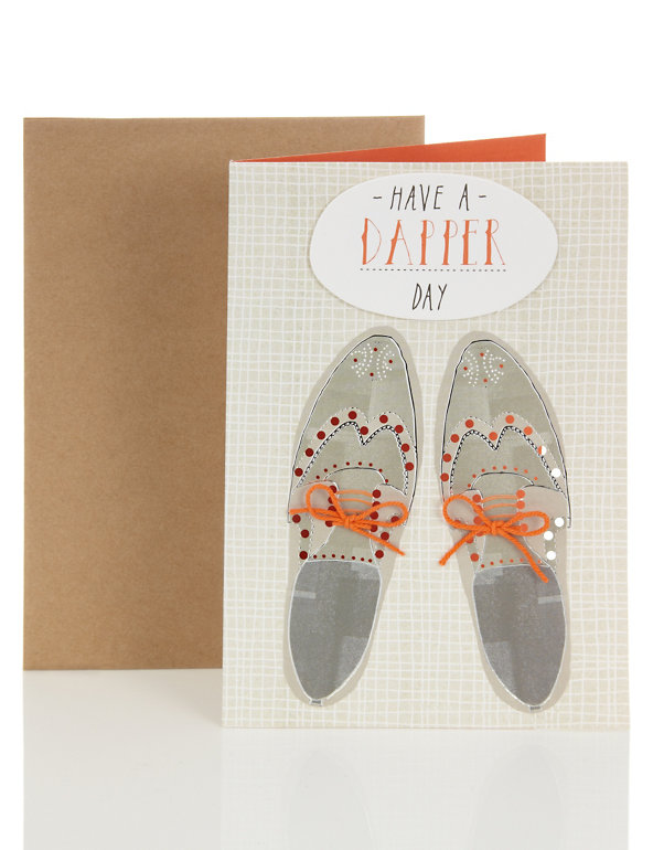 Dapper Shoes Birthday Card Image 1 of 2