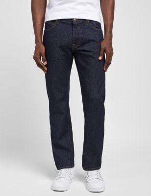 thumbnail image 2 of Lee Men's Daren Regular Slim Fit Jeans – Dark Blue Worn (Factory Seconds) – 71% Cotton / 29% Elastomultiester, 10 Oz Denim 2 of 6