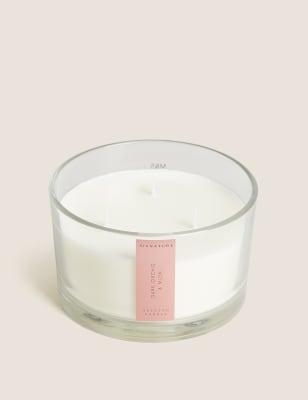 Dark Orchid & Musk 3 Wick Candle | Signature | M&S