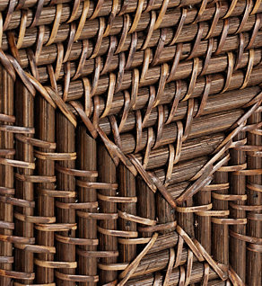 Dark Weave Lined Basket Image 2 of 4