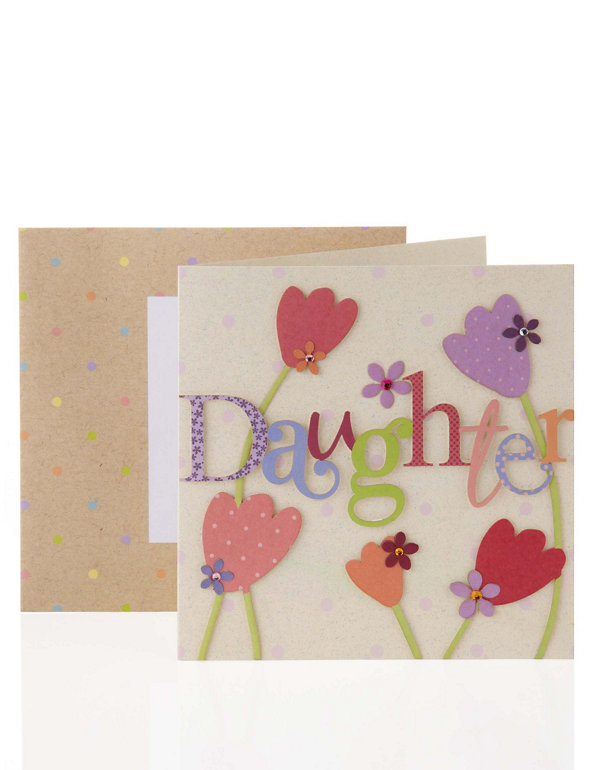 Daughter Tulips Birthday Card Image 1 of 1