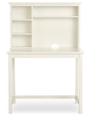 Dawson Desk Top Shelves White M S