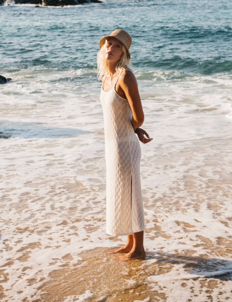 Day Dream Knitted Midi Slip Beach Dress 1 of 6