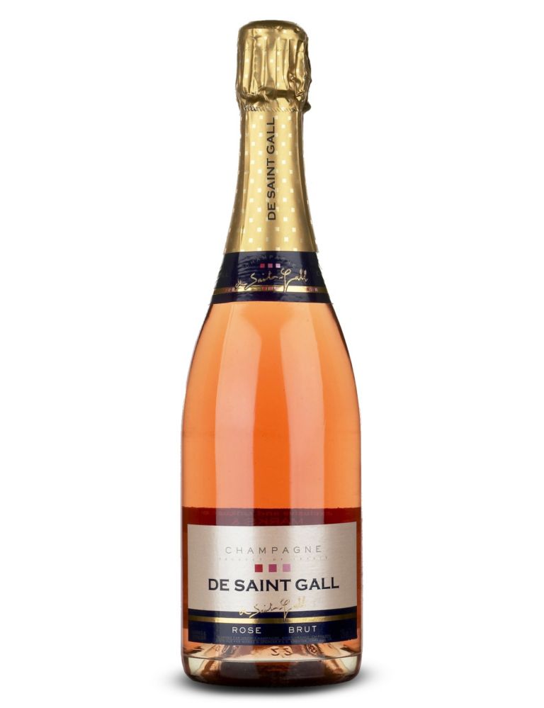 De Saint Gall Rosé Brut Champagne - Case of 6 1 of 2