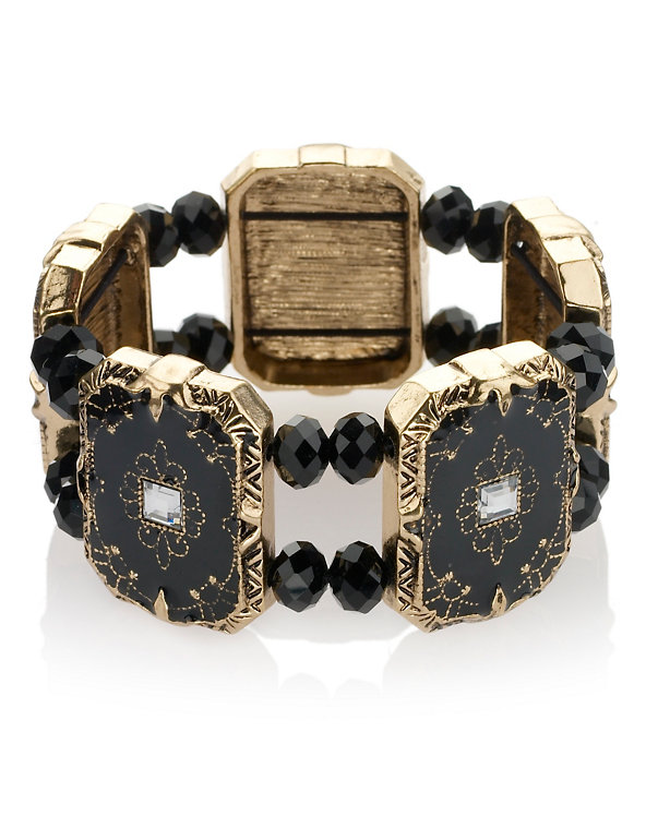 Decadent Multi-Faceted Bead Bracelet Image 1 of 2