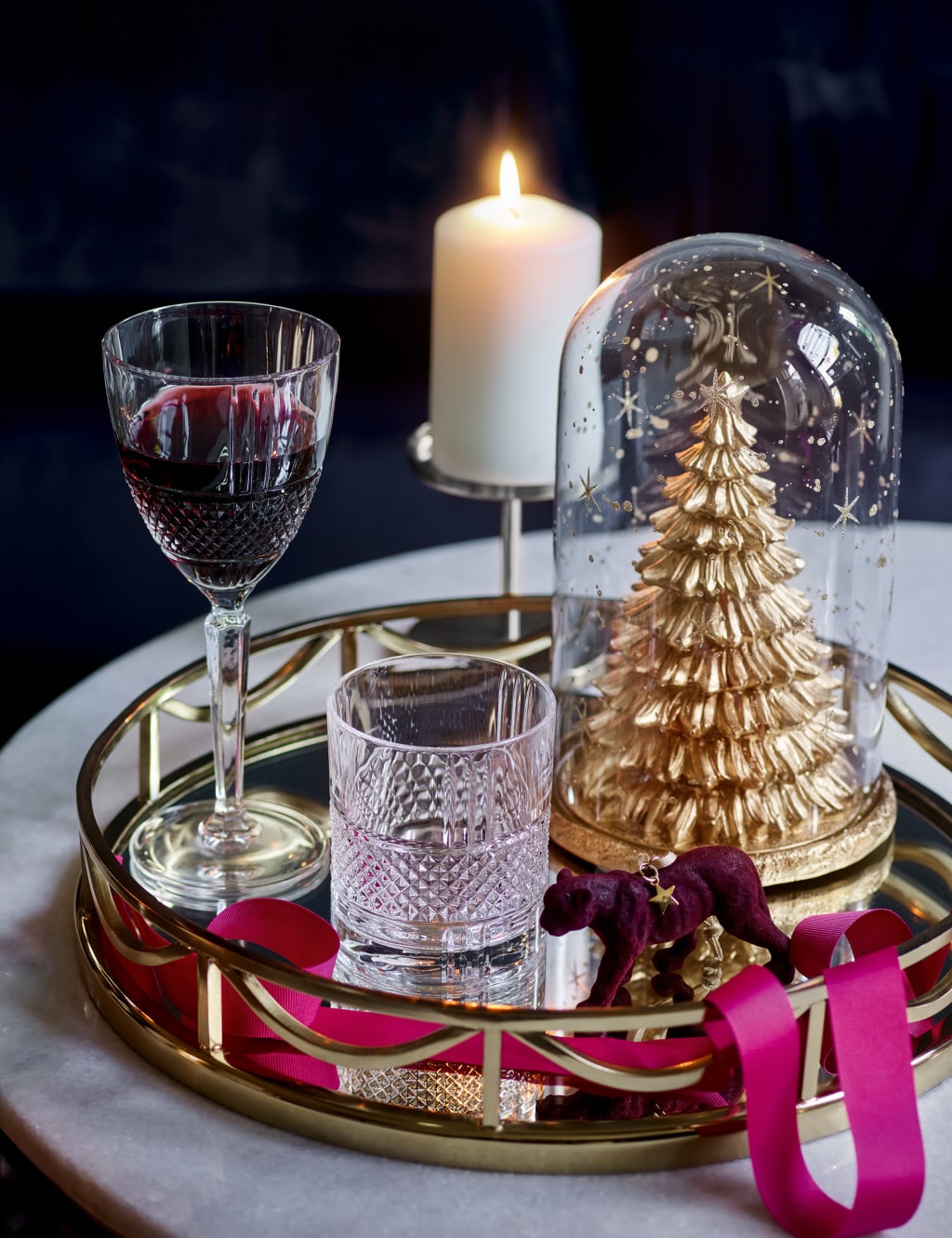 Deco Mirrored Round Tray 4 of 4