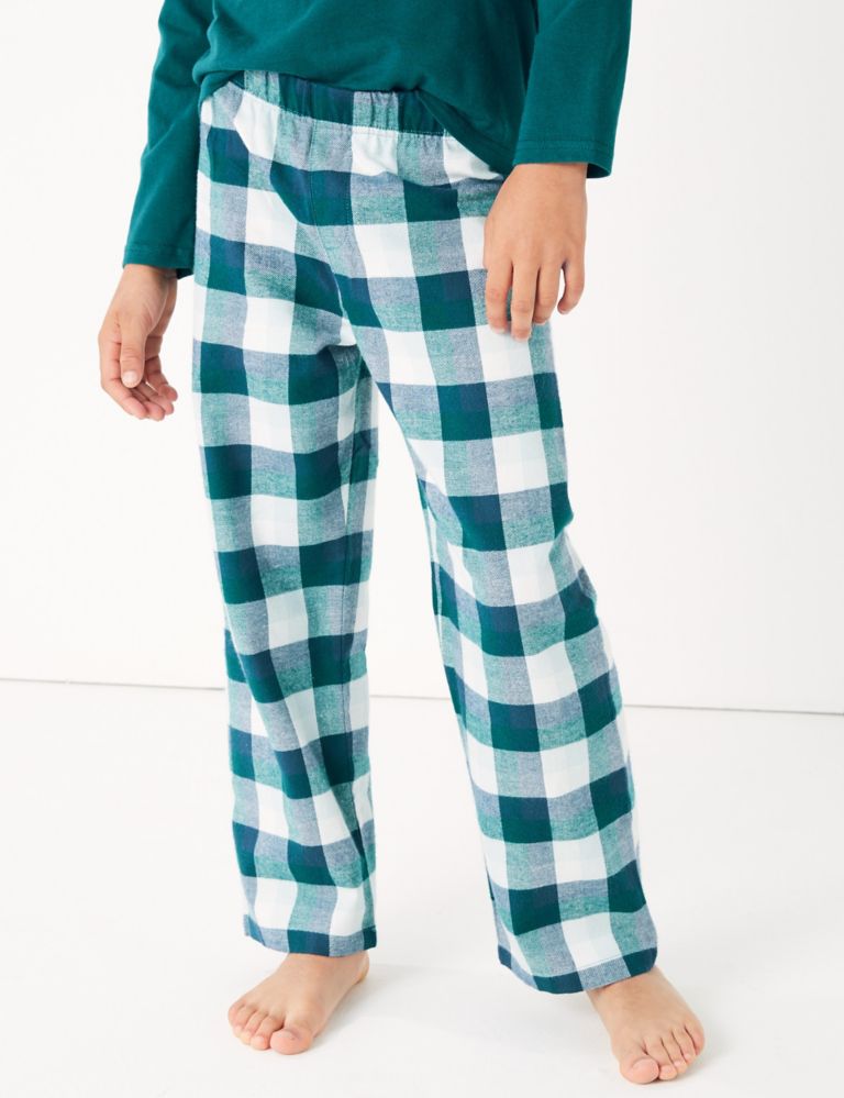 Define Good Slogan Checked Pyjama Set (1-16 Years) 4 of 5