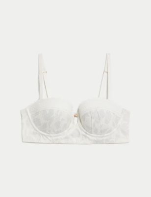 Delphine Wired Balcony Bra With Cotton (A-E) Image 2 of 8