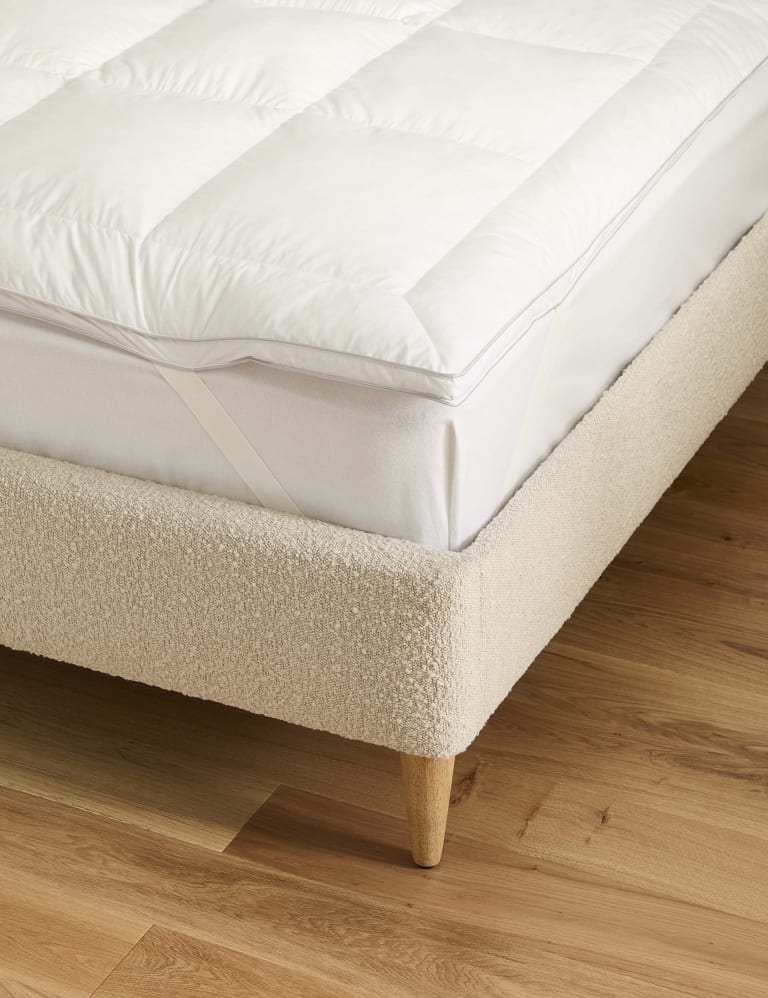 Deluxe Hungarian Goose Feather Down Mattress Enhancer