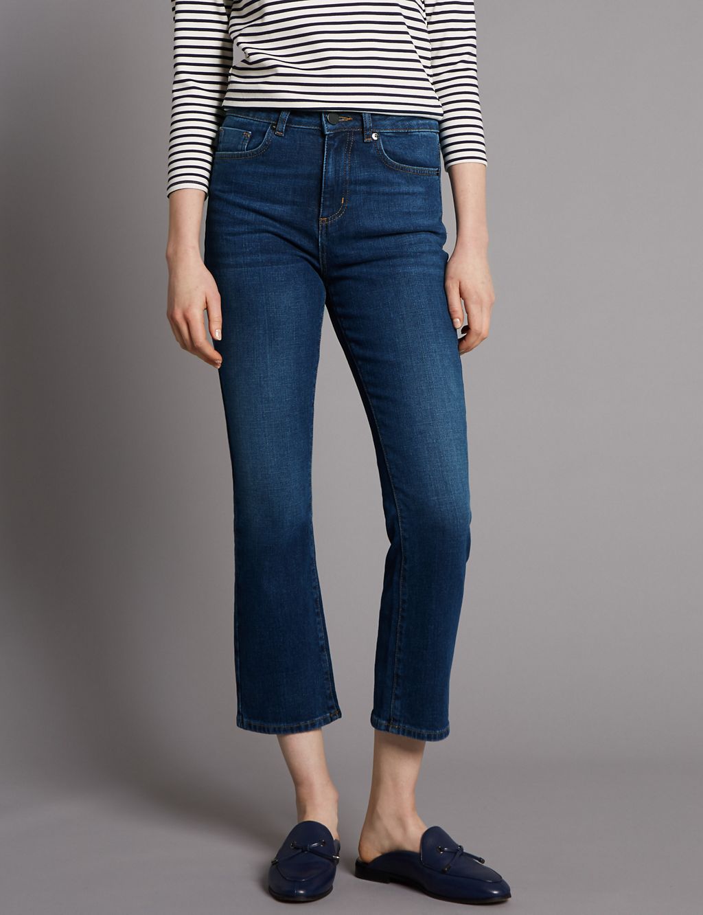 Demi Boot Mid Rise Flare Jeans 2 of 6