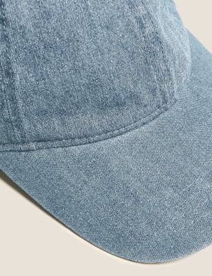 denim baseball cap