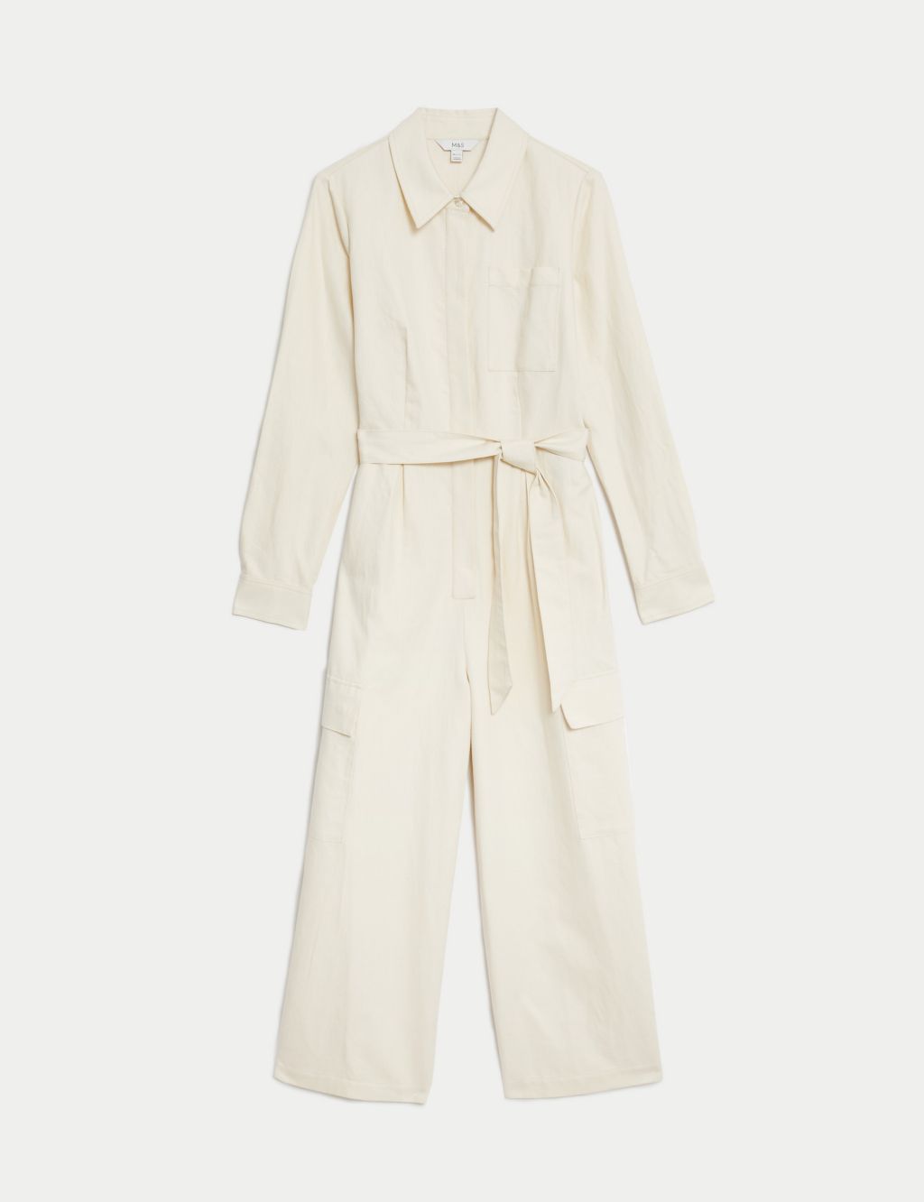 Buy Denim Belted Ankle Grazer Jumpsuit | M&S Collection | M&S