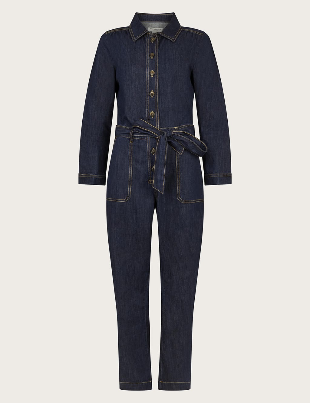 M and top s denim jumpsuit