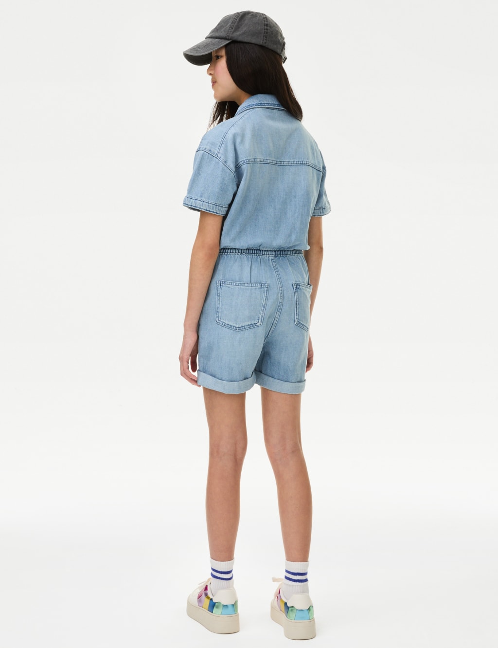 Denim short boiler suit clearance