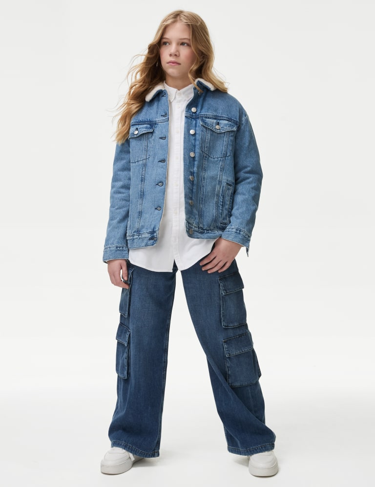 Denim Borg Lined Jacket (6-16 Yrs) 3 of 7