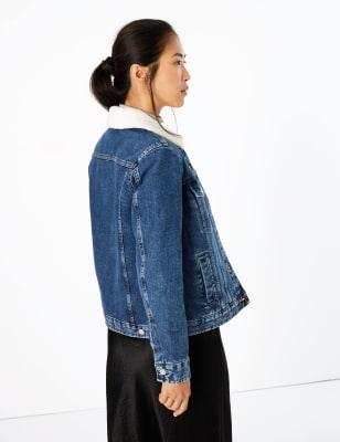 ladies denim jacket marks and spencer