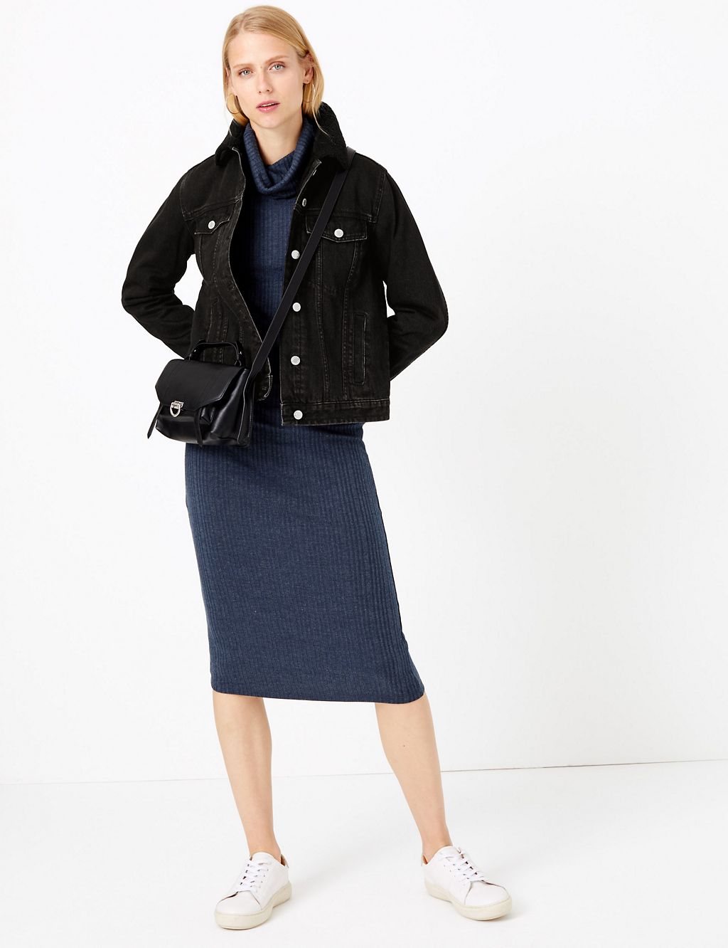 Denim Borg Lined Jacket | M&S Collection | M&S