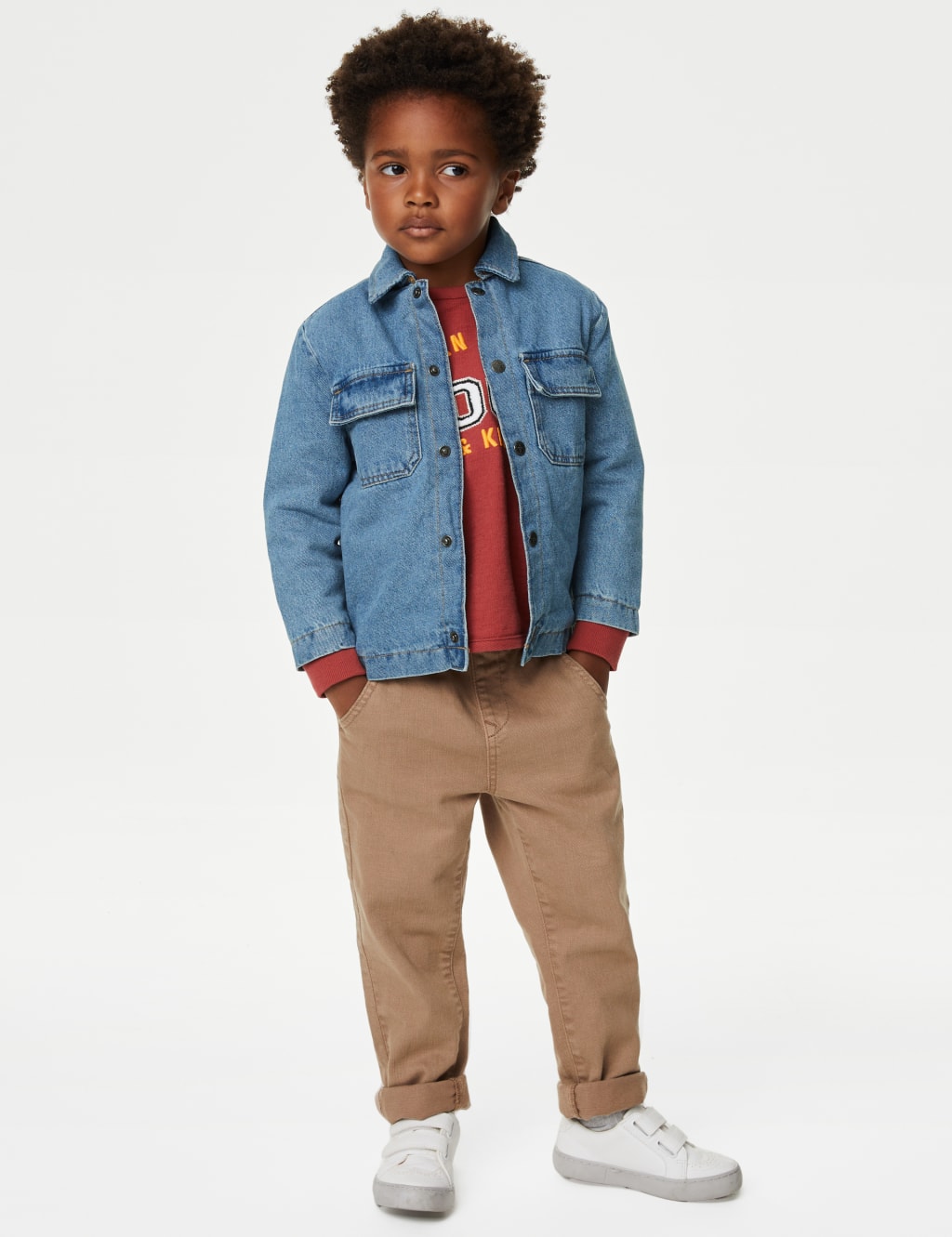 Boys denim borg jacket 2025