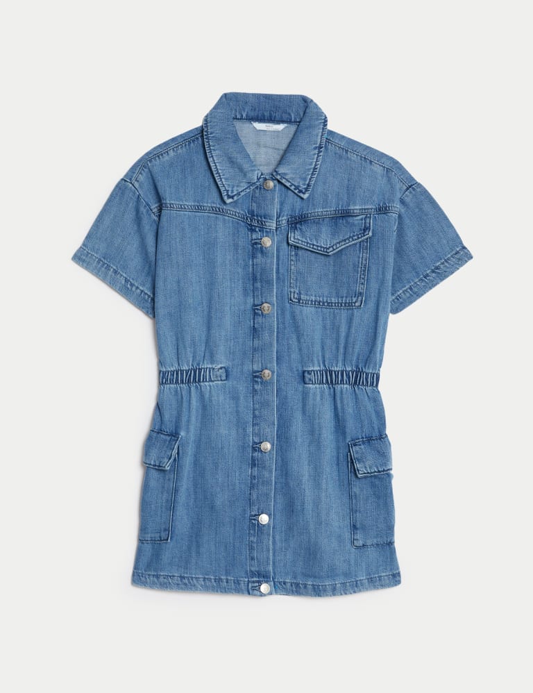 Denim Cargo Dress (6-16 Yrs) 2 of 4