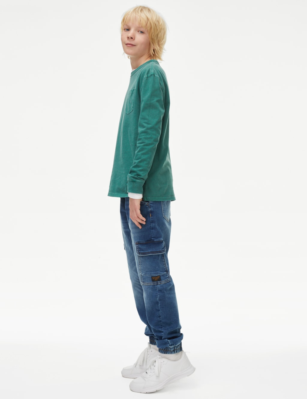 Denim Cargo Joggers (6-16 Yrs) 3 of 5